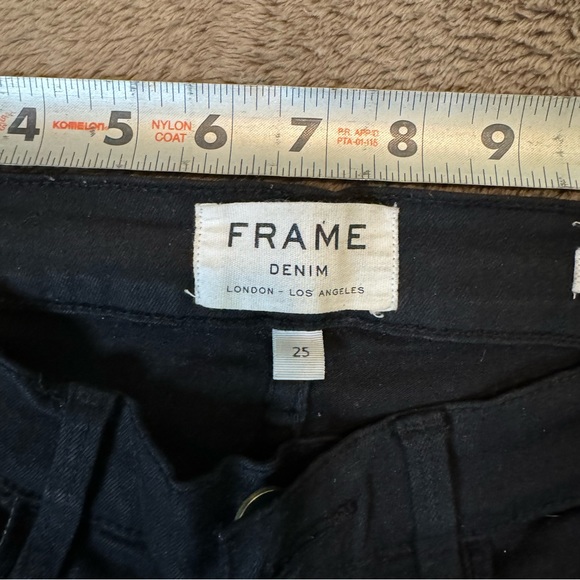 Frame denim black jeans skinny sz 25 - Picture 5 of 8